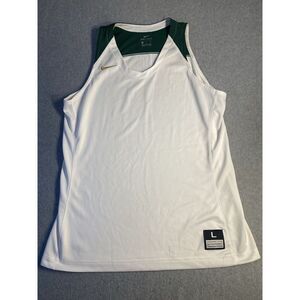 Nike Dri-Fit Training Tank Top Women's‎ Large White-green